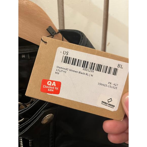 Decrum Genuine Diamond1 Womens Leather Jacket - Size M - Picture 4 of 5